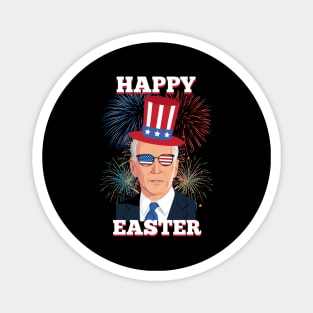 Funny Happy Easter Confused Joe Biden 4th Of July men women Magnet